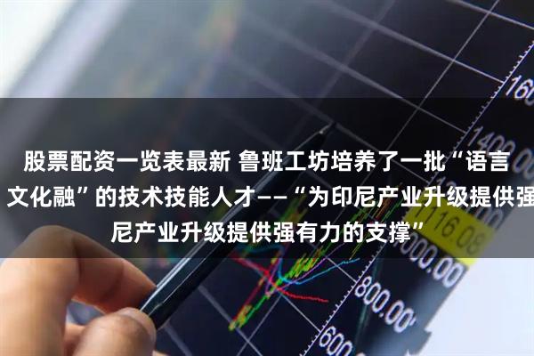 股票配资一览表最新 鲁班工坊培养了一批“语言通、技能强、文化融”的技术技能人才——“为印尼产业升级提供强有力的支撑”